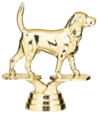 Фигурка №959 (Собаководство, высота 9,8 см, цвет золото, пластик)