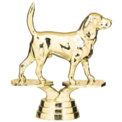 Фигурка №959 (Собаководство, высота 9,8 см, цвет золото, пластик)