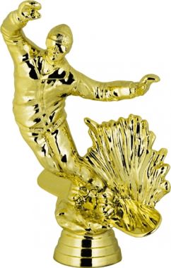 Фигурка №481 (Сноуборд, высота 16,5 см, цвет золото, пластик)