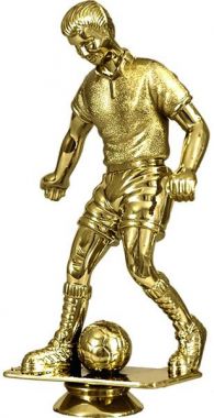 Фигурка №154 (Футбол, высота 18 см, цвет золото, пластик)