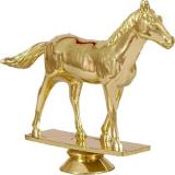 Фигурка №551 (Конный спорт, высота 11 см, цвет золото, пластик)