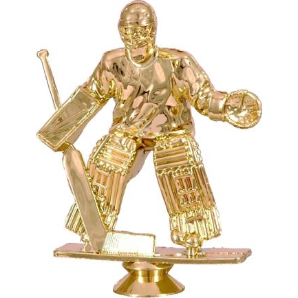 Фигурка №269 (Хоккей, высота 13 см, цвет золото, пластик)