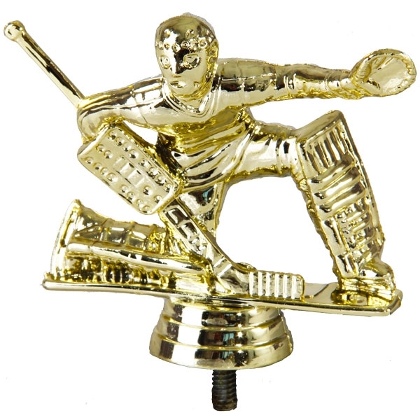Фигурка №457 (Хоккей, высота 9,2 см, цвет золото, пластик)