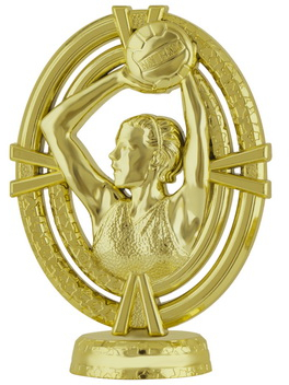 Фигурка №1440 (Волейбол, высота 10,5 см, цвет золото, пластик)