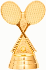 Фигурка №492 (Большой теннис, высота 7,6 см, цвет золото, пластик)