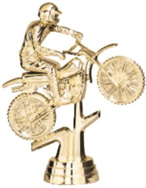 Фигурка №948 (Мотоспорт, высота 11,4 см, цвет золото, пластик)
