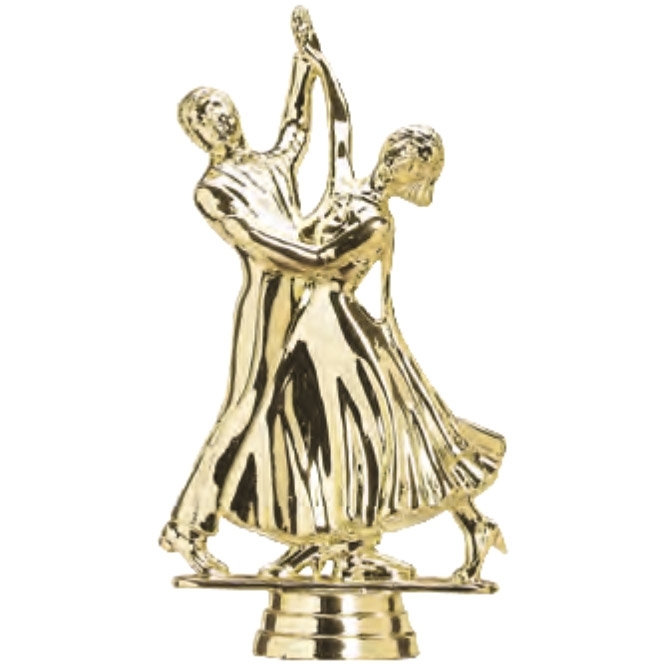 Фигурка №935 (Танцы, высота 14,9 см, цвет золото, пластик)