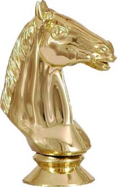 Фигурка №510 (Конный спорт, высота 9 см, цвет золото, пластик)