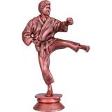 Каратист высота 13 см F10/B бронзового цвета — наградная пластиковая статуэтка «Каратэ»