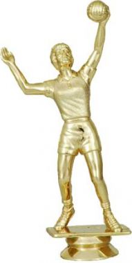 Волейболистка высота 15 см F97: пластиковая статуэтка «Волейбол», золото