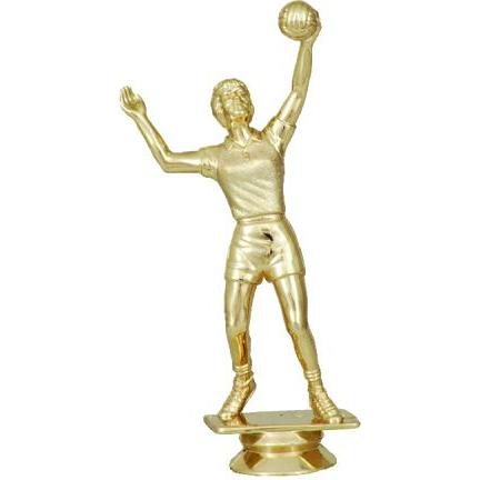 Фигурка №833 (Волейбол, высота 15 см, цвет золото, пластик)