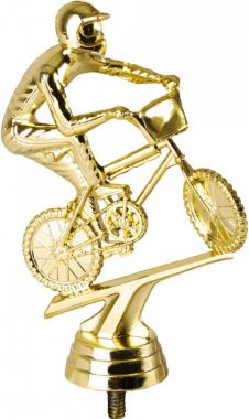 Фигурка №1106 (Велоспорт, высота 12,7 см, цвет золото, пластик)