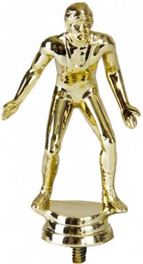 Фигурка №1007 (Борьба, высота 12,1 см, цвет золото, пластик)