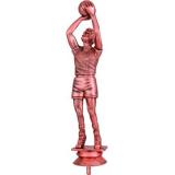 Баскетболист высота 17 см F01/B бронзового цвета, пластиковая фигурка для турниров
