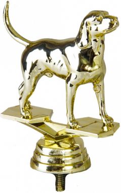 Фигурка №1000 (Собаководство, высота 10,2 см, цвет золото, пластик)