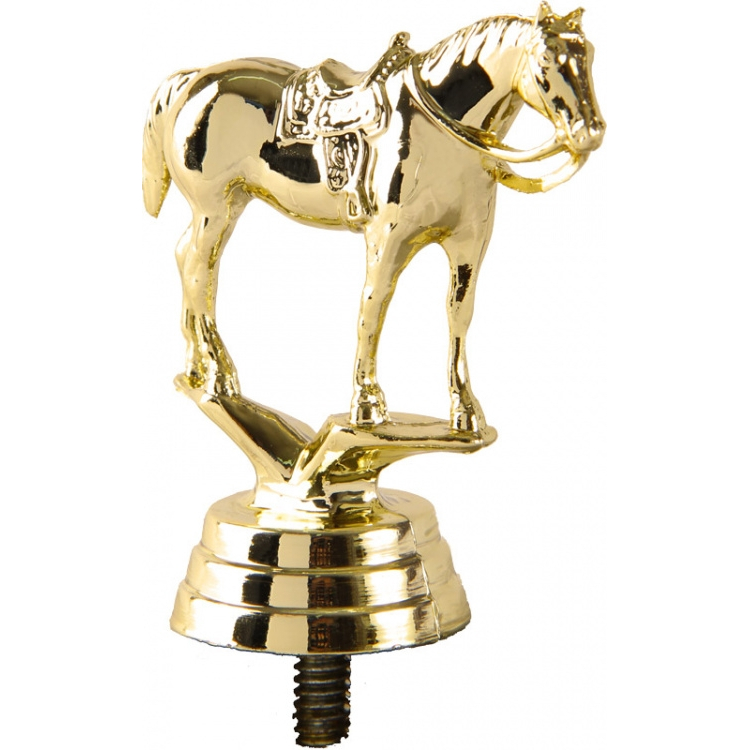 Фигурка №1111 (Конный спорт, высота 7 см, цвет золото, пластик)