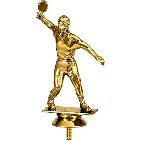 Настольный теннис, игрок высота 12 см F18/G (Наградная фигурка теннисиста. Цвет золото)