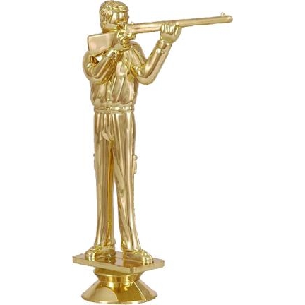 Фигурка №19 (Пулевая стрельба, высота 12 см, цвет золото, пластик)