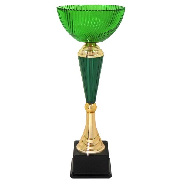Кубок №495 (Высота 42 см, цвет зелёный-золото, размер таблички 80x40 мм)