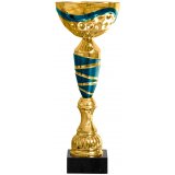 Кубок №99 (Высота 31 см, цвет золото-синий, размер таблички 70x25 мм)
