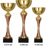 Комплект кубков 5775 (29, 27, 24 см, золото-красный) Комплект кубков 5775 (29, 27, 24 см, золото-красный)