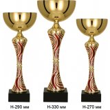 Комплект кубков 5775 (33, 29, 27 см, золото-красный) Комплект кубков 5775 (33, 29, 27 см, золото-красный)