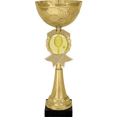 Кубок №1001-73 (Большой теннис, высота 27 см (Кубок плюс жетон для вклейки))
