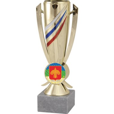 Кубок №1196-5229 (Коми, высота 24 см (Кубок плюс жетон для вклейки)) (Размер табличек: 55x15 мм)