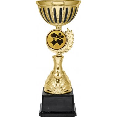 Кубок №39-5671 (Карточные игры, высота 27 см (Кубок плюс жетон для вклейки)) (Размер табличек: 55x30 мм)