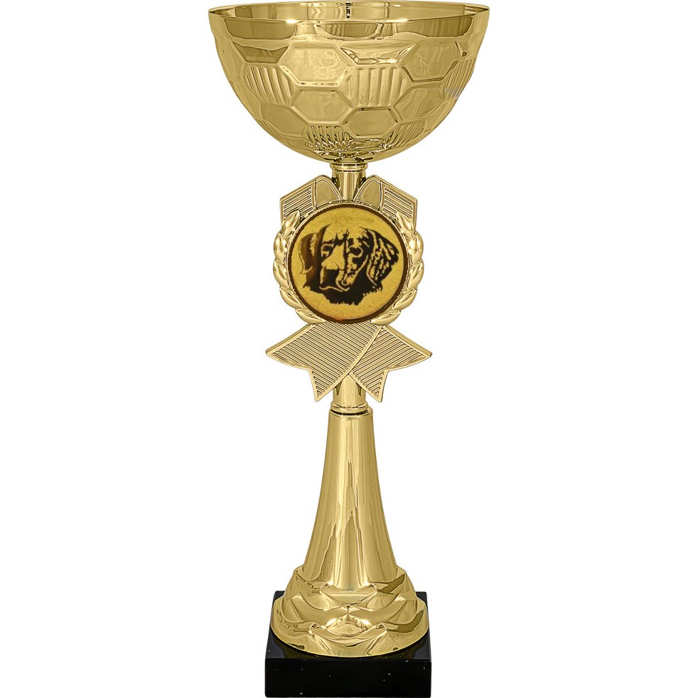 кубок №629-73 (выставки собак (собаководство), высота 27 см (кубок плюс жетон для вклейки))