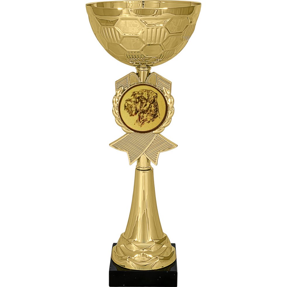 кубок №68-73 (выставки собак (собаководство), высота 27 см (кубок плюс жетон для вклейки))
