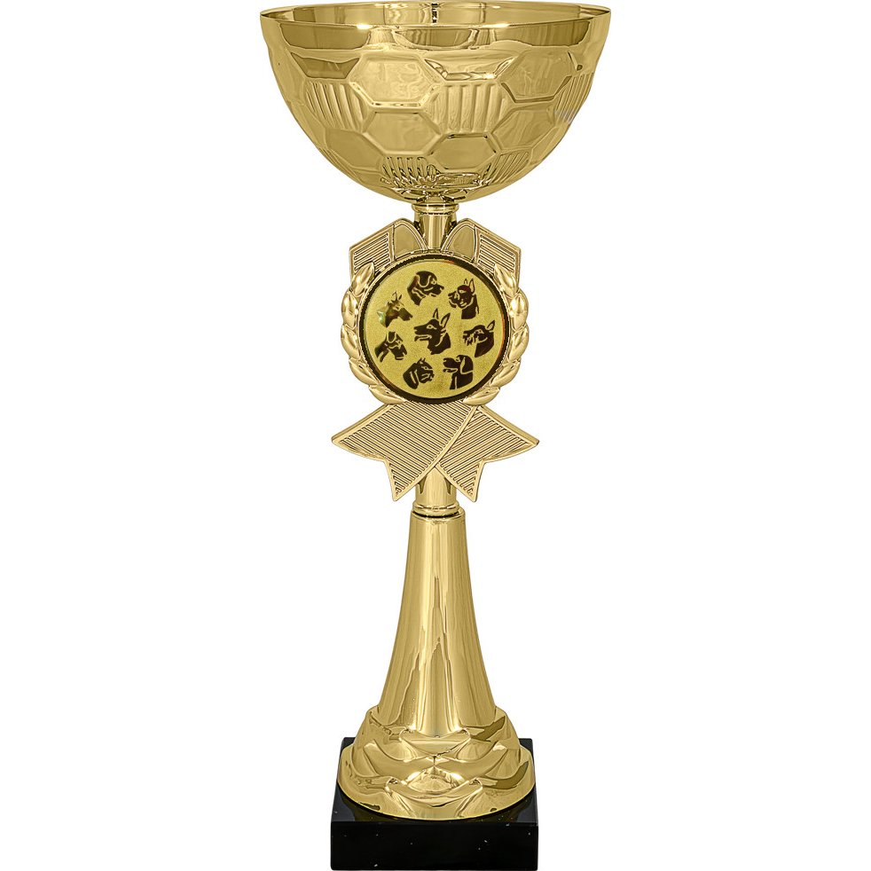 кубок №69-73 (выставки собак (собаководство), высота 27 см (кубок плюс жетон для вклейки))