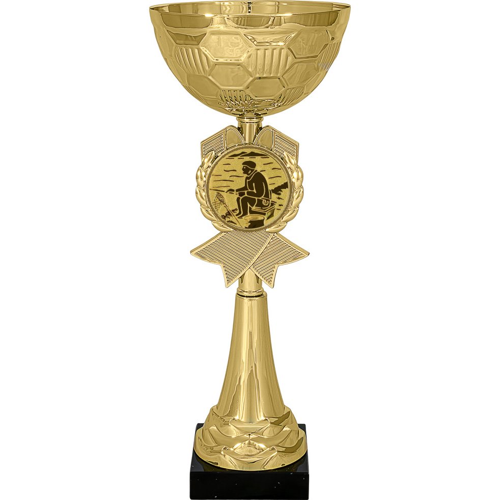 кубок №76-73 (рыбак, высота 34 см (кубок плюс жетон для вклейки))