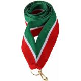Лента для медали / Зелёный-Белый-Красный