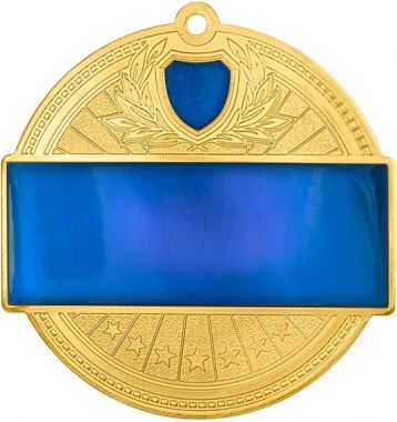 Медаль №1287 (Диаметр 65 мм, металл, цвет золото)