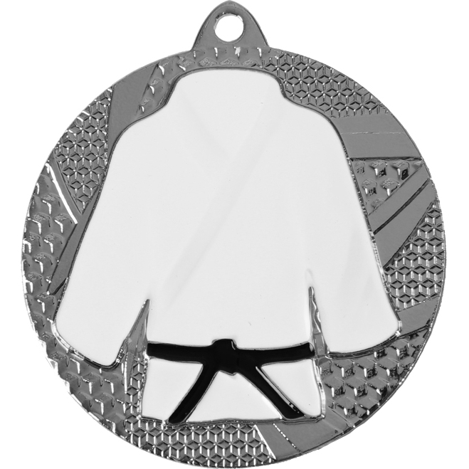 Медаль №927 (Кимоно, диаметр 50 мм, металл, цвет серебро. Место для вставок: обратная сторона диаметр 45 мм)