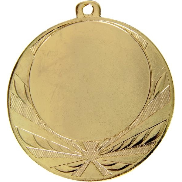 Медаль №32 (Диаметр 70 мм, металл, цвет золото. Место для вставок: лицевая диаметр 50 мм, обратная сторона диаметр 50 мм)