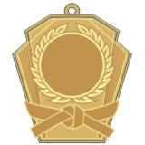 Медаль №2467 (Каратэ, размер 50x53 мм, металл, цвет золото. Место для вставок: лицевая диаметр 25 мм, обратная сторона размер по шаблону)