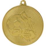 Медаль №170 (Футбол, диаметр 50 мм, металл, цвет золото. Место для вставок: обратная сторона диаметр 45 мм)