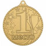 Медаль №3645 (1 место, диаметр 55 мм, металл, цвет золото. Место для вставок: обратная сторона диаметр 40 мм)