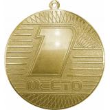 Медаль №3575 (1 место, диаметр 70 мм, металл, цвет золото. Место для вставок: обратная сторона диаметр 66 мм)