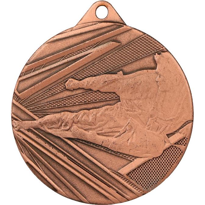 Медаль №947 (Каратэ, диаметр 50 мм, металл, цвет бронза. Место для вставок: обратная сторона диаметр 45 мм)