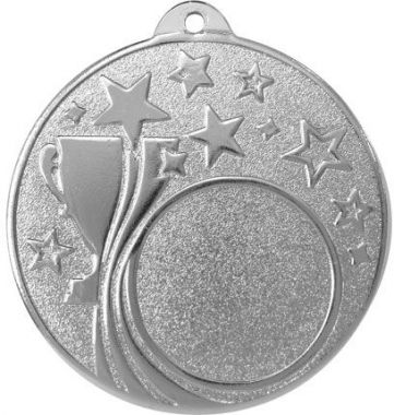Медаль №181 (Диаметр 50 мм, металл, цвет серебро. Место для вставок: лицевая диаметр 25 мм, обратная сторона диаметр 45 мм)