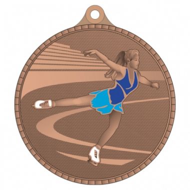Медаль №3582 (Фигурное катание, диаметр 55 мм, металл, цвет бронза. Место для вставок: обратная сторона диаметр 40 мм)
