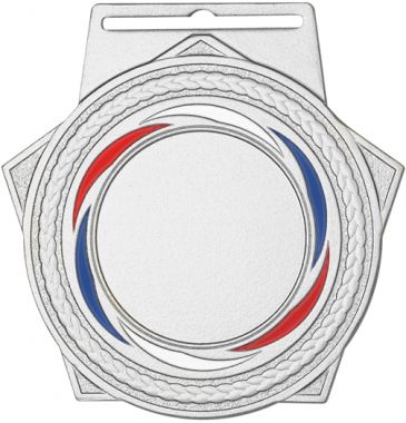 Медаль №2371 (Размер 55x50 мм, металл, цвет серебро)