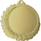 Медаль №857 (Диаметр 70 мм, металл, цвет золото. Место для вставок: лицевая диаметр 50 мм, обратная сторона диаметр 57 мм)