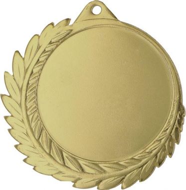 Медаль №857 (Диаметр 70 мм, металл, цвет золото. Место для вставок: лицевая диаметр 50 мм, обратная сторона диаметр 57 мм)