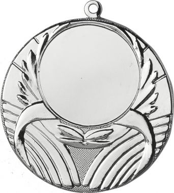 Медаль №14 (Диаметр 45 мм, металл, цвет серебро. Место для вставок: лицевая диаметр 25 мм, обратная сторона диаметр 41 мм)