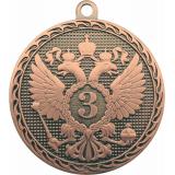 Медаль №3554 (3 место, диаметр 50 мм, металл, цвет бронза. Место для вставок: лицевая диаметр 25 мм, обратная сторона диаметр 46 мм)