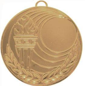 Медаль №159 (Диаметр 50 мм, металл, цвет золото. Место для вставок: лицевая диаметр 25 мм, обратная сторона размер по шаблону)
